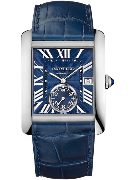 cartier tank blue